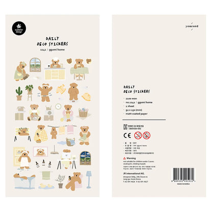 Korean Import Original Suatelier Collection Kawaii Daily Stickers Scrapbooking Diy Journal Stationery Sticker Deco Art Supplies