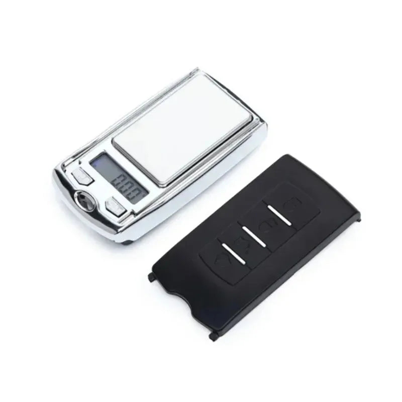 1Pcs 200g/100g 0.01g Precision Portable Car Key Shape Mini Digital Pocket Electronic Gram Scale with LCD Display and Batteries
