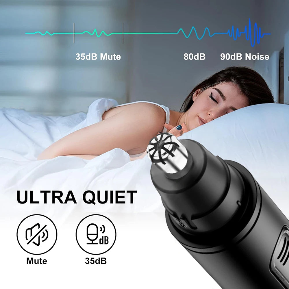 Nose Hair Trimmer Mini Portable Electric Nose Hair Clipper Rechargeable Automatic Shaving Nose Eyebrow Ear Painless Hair Remover