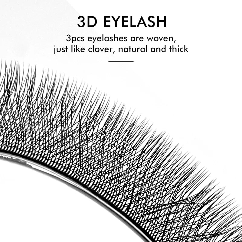 NATUHANA 3D 4D 5D W-Shape Eyelash Extension C D L LU(M) Curl Colorful Lashes High Quality Clover W Brown Shape Eyelash