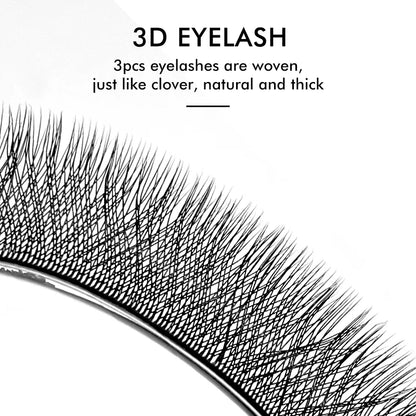 NATUHANA 3D 4D 5D W-Shape Eyelash Extension C D L LU(M) Curl Colorful Lashes High Quality Clover W Brown Shape Eyelash
