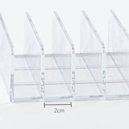 Makeup Organizer Desktop Multi-cell Display Box Makeup Blush Cosmetics Shelf 7-compartment Plastic Eye Shadow Tray Storage Box