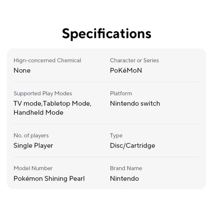 Pokemon Shining Pearl Nintendo Switch Game Deals 100% Official Original Physical Game Card Adventure Genre for Switch OLED Lite