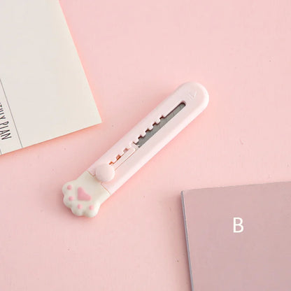 Mr.Paper Mini Cat Claw Utility Knife Creative Cute Convenient Hand Account Paper-cutting Tool Student Stationary Art Supplies