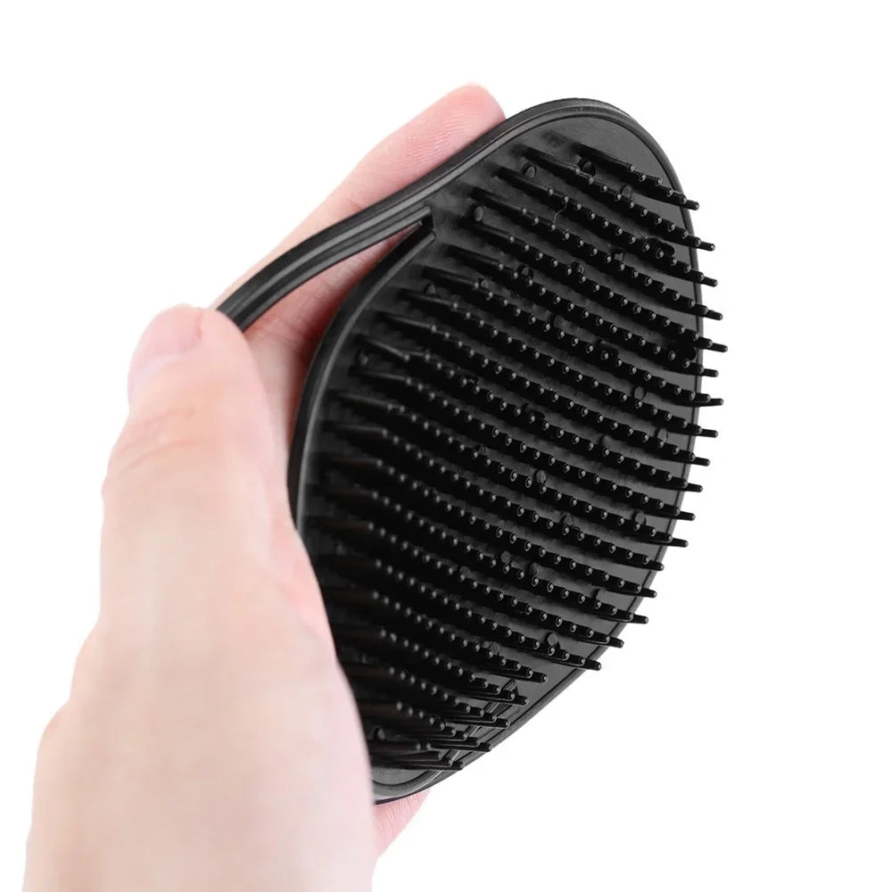 1 PCS Shampoo Comb Pocket Men Beard Mustache Palm Scalp Massage Black Hair Care Travel Portable   Brush Styling Tools