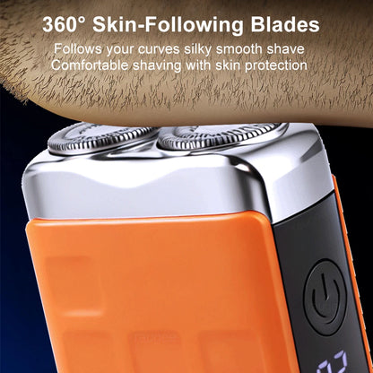 Electric Shaver Man Mini Electric Razor for Men Portable Men's Shaving Machine Rechargeable Men Beard Trimmer Dual Blade Razor