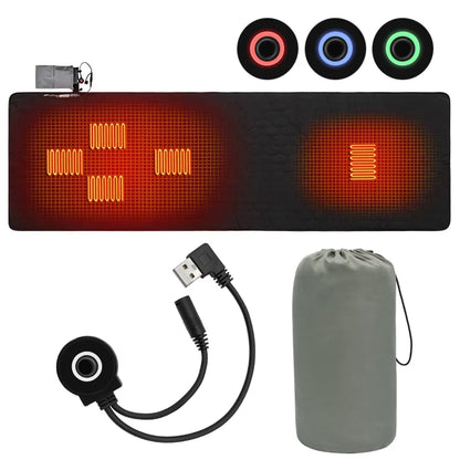 Outdoor USB Heating Sleeping Mat Outdoor Electric Heating Pads Camping Heated Sleeping Mattress Sleeping Bag Mattress