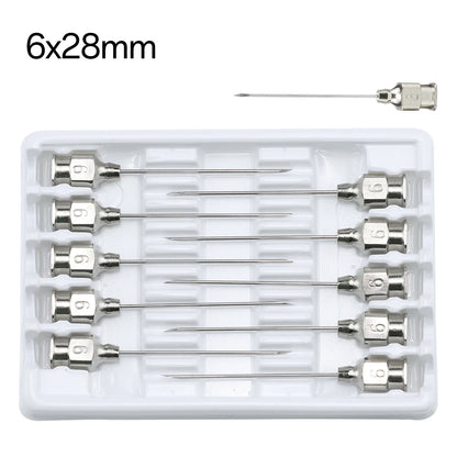 10pcs Stainless steel veterinary needles Syringe Dispensing Needle For Farm,Fluid Supplement,Livestock, Poultry,Glue Dispensing