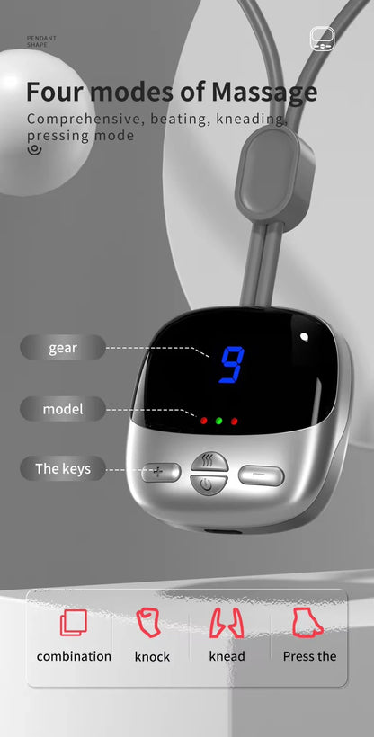 NEW Mini Smart Hanging Neck Shoulder Cervical Spine Massager Mini Portable Hot Compress Neck Artifact Dredging Neck Protector