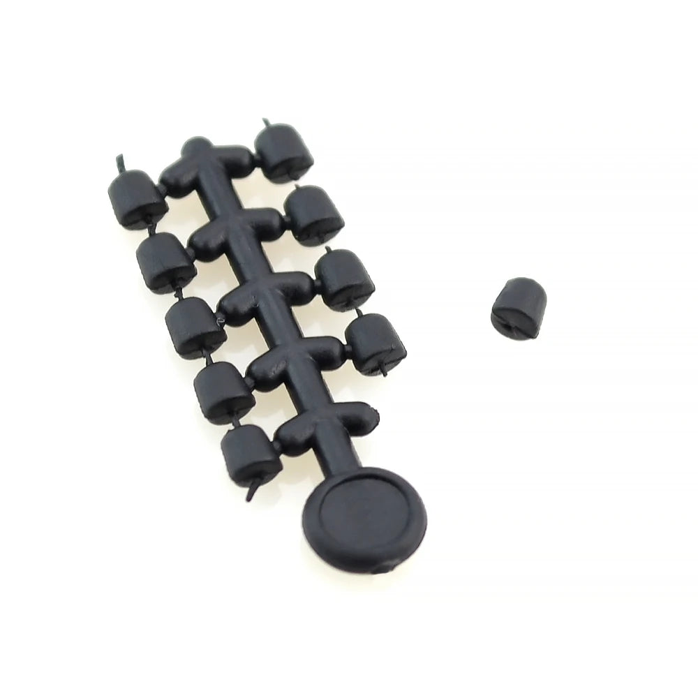 Hirisi 50pcs Rubber Beads for Carp Fish Hook Carp Fishing Accessories Fish Hook Stoper 20pcs Fishing Boilie Screw Chod Rigs