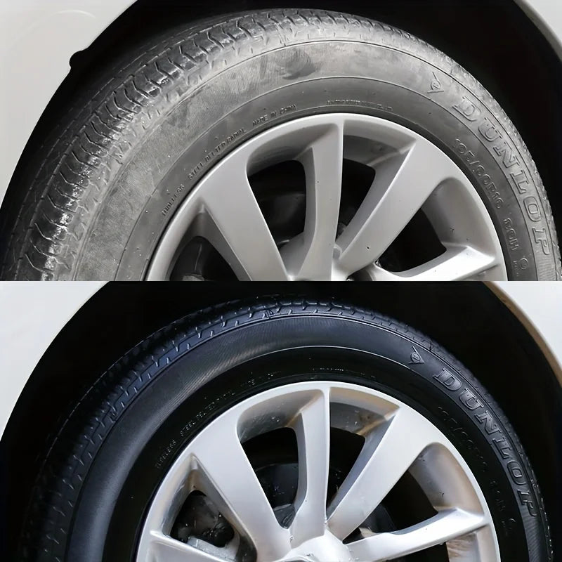 1 Piece 100g Car Tire Gloss Maintenance Agent Car Wax Tire Coating Paste Polishing Cleaning Wax - Bright Tire and Re-Blackening, Seat Care and Recovery Gloss