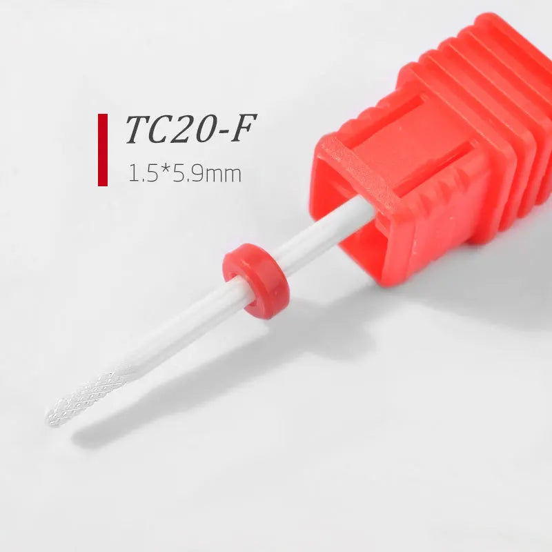 1/5pcs Ceramic Nail Drill Bits Milling Cutter Nail Files Grinding Head Electric Pedicure Manicure Polish Cuticle Clean Nail Tool