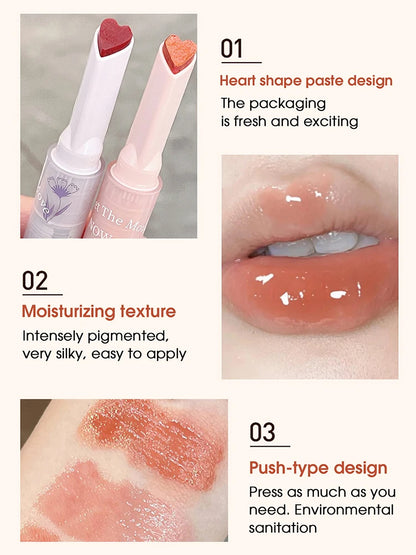 Gege bear Huayumi Lipstick Moisturizing Mirror Glitter Jelly Love Lipstick lipstick Pen