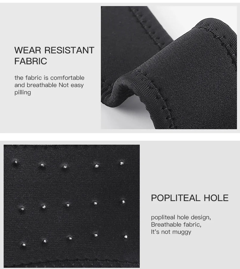 1PC Pressurized Knee Wrap Sleeve Support Bandage Pad Elastic Braces Knee Hole Kneepad Safety Basketball Tennis Cycling Knee Pads