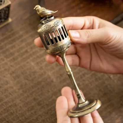 Magpie Hollow Lamp Sandalwood Fragrance Censer Smoking Backflow Incense Holder Tea House Ornaments Study Room Home Decor