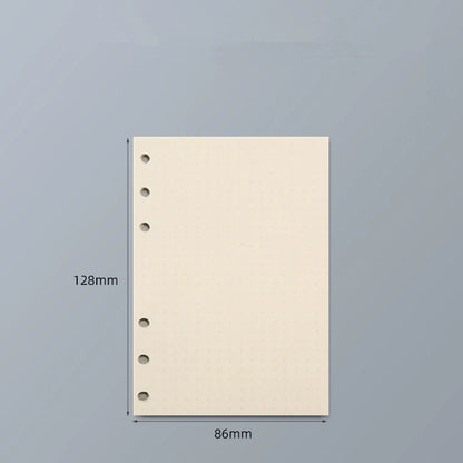 45 Sheets A5 A6 A7 Loose Leaf Notebook Refill Spiral Binder Inner Page Line Blank craft  Grid Inside Paper Stationery