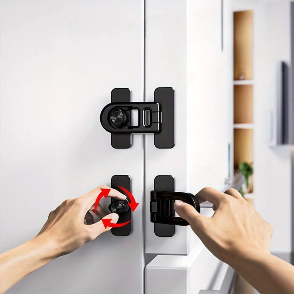 1 Pcs Home Refrigerator Lock Fridge Freezer Door Catch Lock Toddler Kids Child Oven Cabinet Safety Lock For Baby Safety Lock