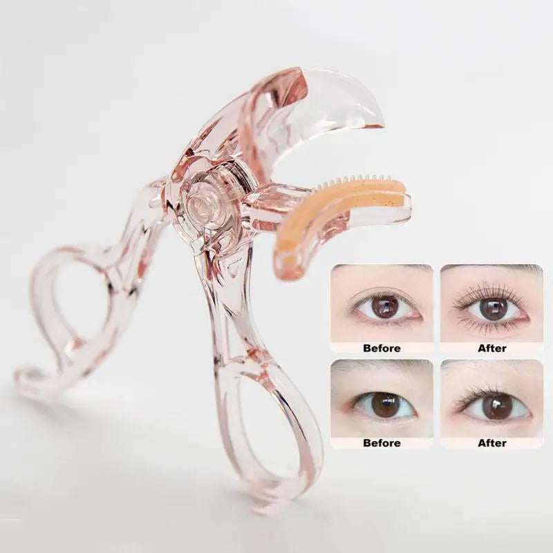 With Frameless Toothed Comb Eye Makeup Tool Professional Curling Tool Portable Wide-Angle Eyelash Clip Lasting Eyelash Curler