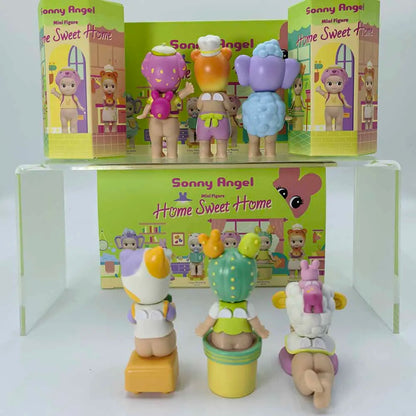 Sonny Angel Mini Figure Home Sweet Home Series Blind Box  Model Anime Doll Desktop Ornament Decor Toy Girl Birthday Gift