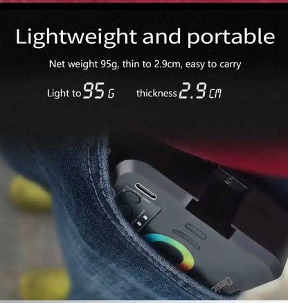 Mini RGB Hot Boot Fill Light Live Photography LED Portable Atmosphere Beauty Mobile Camera Pocket Adjustable