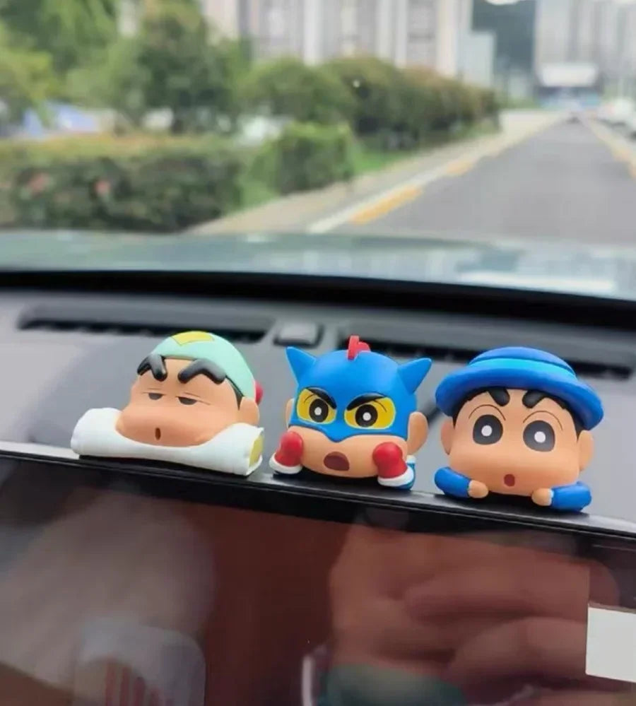 New Crayon Shin-Chan Blind Box Animation Figurine Hippers Mobile Phone Car Decoration Figurine Pendant Gift Anime Periphera Gift