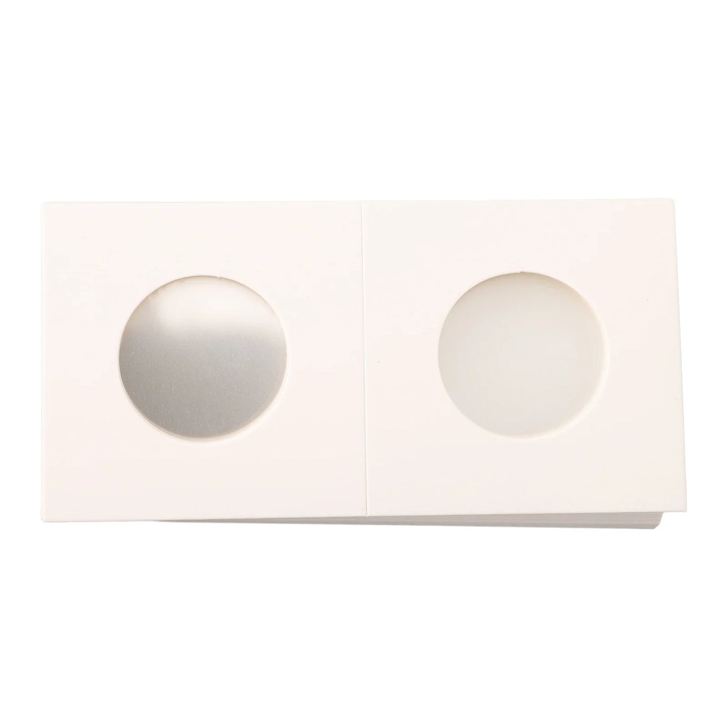 1 Set Coin Storage Stamp Holder Square Cardboard Case Coin Album Collection Coin Holders Flip Clip Coin Capsules Cover Storage