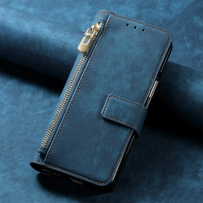 2 in 1 Magnetic Zipper Cards Solt Wallet Leather Case For Samsung Galaxy Z Fold 8 ultra 7 6 5  Wireless Charging Bag Purse Cover