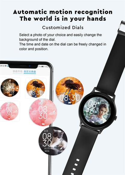 LIGE Women Smart band Watch Real-time Weather Forecast Activity Tracker Watches Heart Rate Monitor Sports Ladies Smart Watch Men