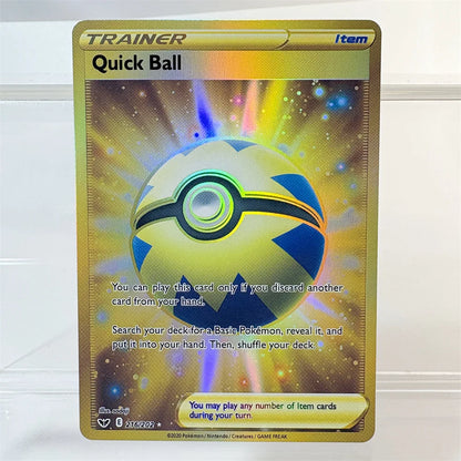 PKM Holographic High Quality Proxy Card Rayquaza Pikachu Rotom Slowking Collectibles Game Collection Anime Cards