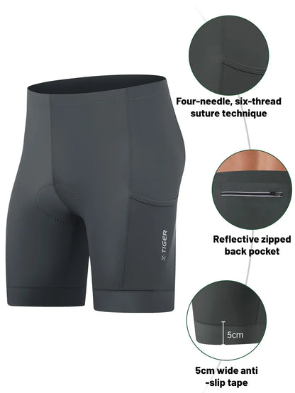 X-TIGER Cycling Shorts 6D Gel Cushioned Cycling Shorts MTB Cycling Briefs Cycling Lounge Pants Yoga Pants Sports Fitness Pants