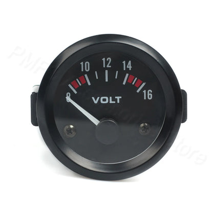 Vehicle Meter 12V Automobile Car Gauge 2" 52mm Water Temp Oil Temp Oil Press Fuel Volts Oil press kg Ammeter Gauge Black Shell