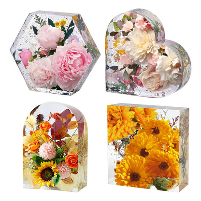 Large Silicone Molds For Resin Large Heart Resin Mold Deep Heart Mold For Flower Preservation Bookend Epoxy Resin Casting Mould