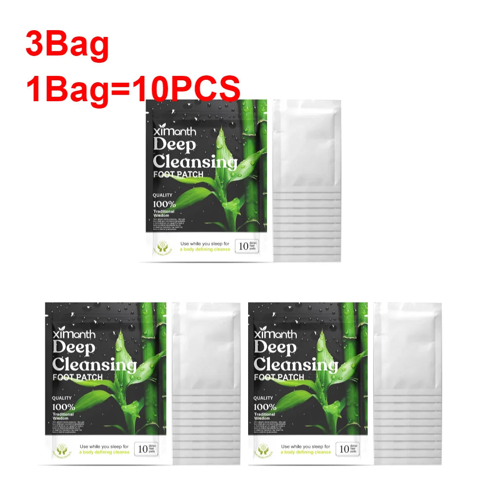 Natural Detox Foot Patches 10-50PCS/Bag Stress Relief Feet Deep Sleep Herbal Detox Sticker Relieve Stress For Foot Care Tools