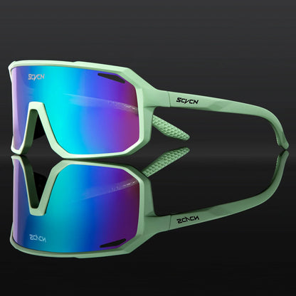 SCVCN New Sports Men UV400 Cycling Glasses Bike Sunglasses Outdoor Eyewear  MTB Bicycle Women Riding Hiking Goggles