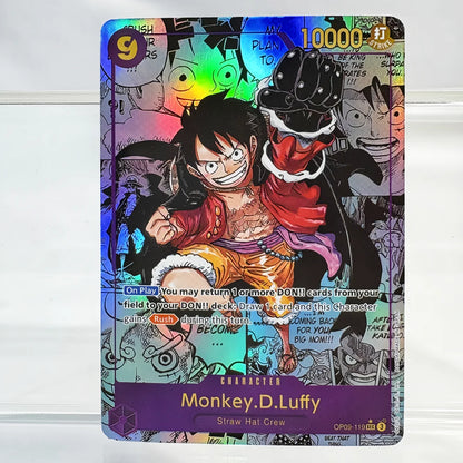 Anime One Piece OPCG English Version Monkey.D.Luffy Straw Hat Crew Portgas.D.Ace Whitebeard Pirates Collection Proxy Cards