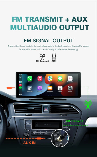 XUDA Universal 10.26 Inch Car Radio Multimedia WIFI Video Player Wireless Carplay & Android Auto for Apple Or Android MP5 Player