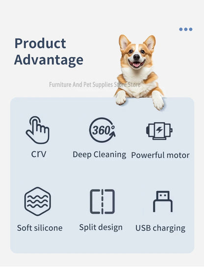 Pet Foot Washing Machine Electric Pet Paw Cleaner Automatic Dog Quick Cleaner Pet Paw Portable Low Noise Waterproof Foot Cup