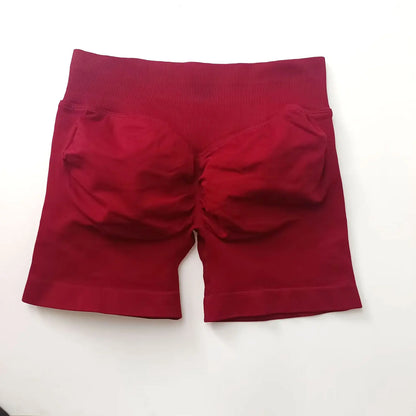NCLAGEN Impact Shorts Women Low Rise Workout Gym Clothes Running Seamless Sports Leggings Scrunch Booty Hip Lifting Yoga Shorts