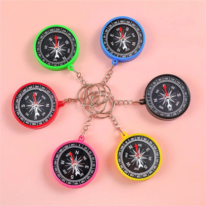 Outdoor Compasses Keychain,Children Mini Compasses Keychain Portable Easy Hanging Key Chains Accessories For School,Outdoors