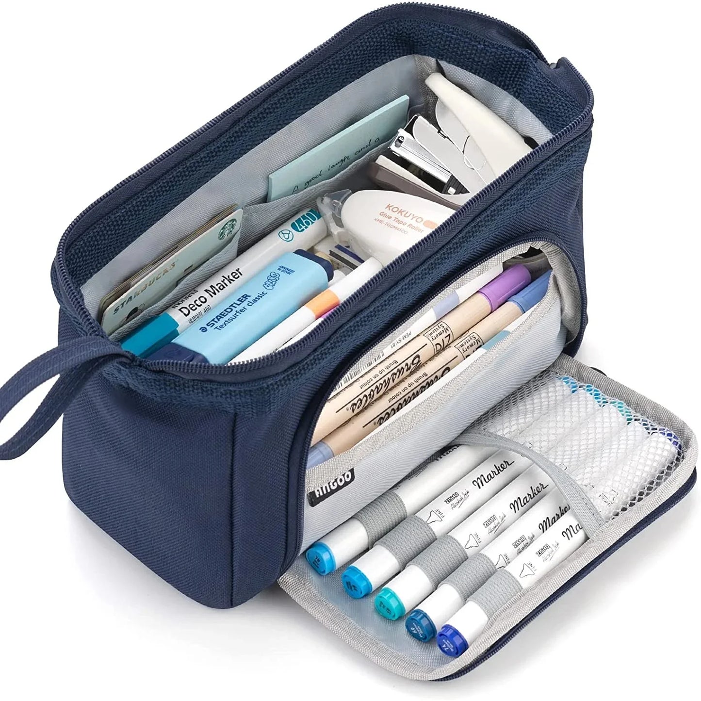 Large Capacity Pencil Case Cute Student Pencil Cases Big Pen Bag Case Storage Box Boy Girl Kid Office School Stationery Supplies