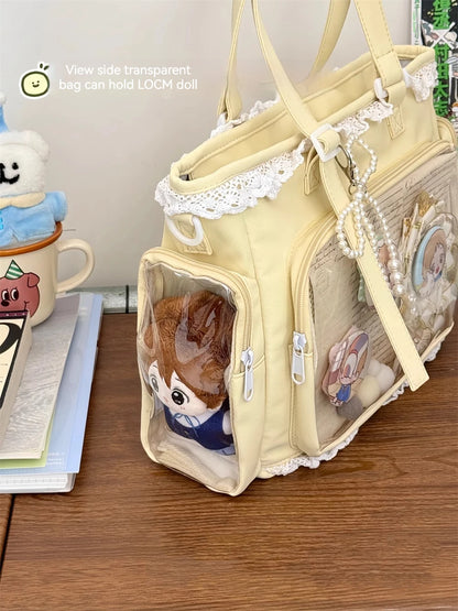 Ballet Girl Has A Large Appetite Itabag Japanese 2D Single Shoulder Cross Body Goods Bag Gift For Friends only no dolls no card