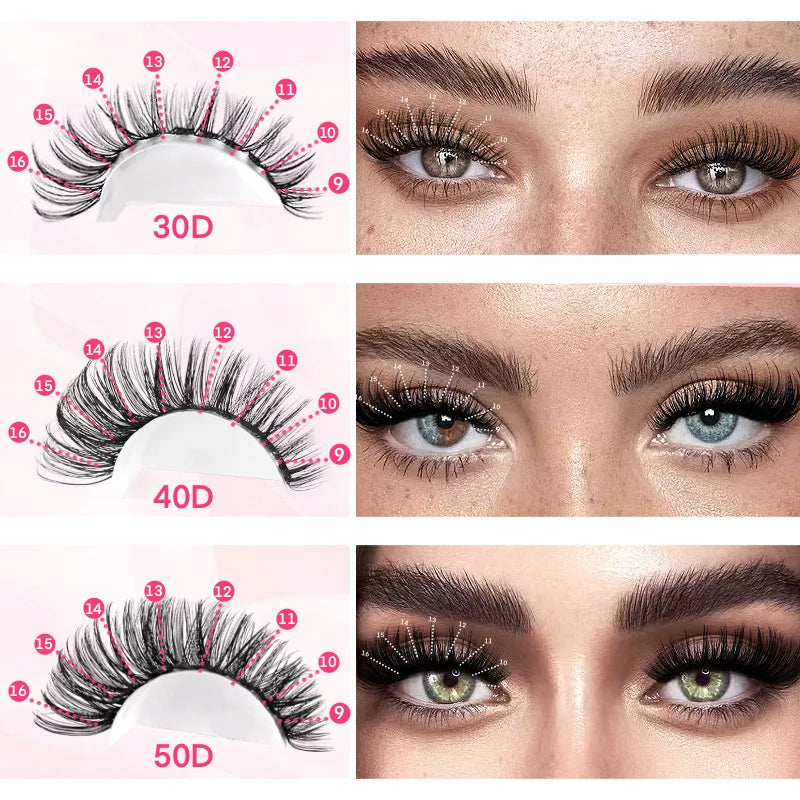 WINKLURE 720/200pcs Eyelash Extension Kit Fluffy Cluster Lash Kit with Lash Bond and Seal Lash Tweezers Thick Lash Clusters