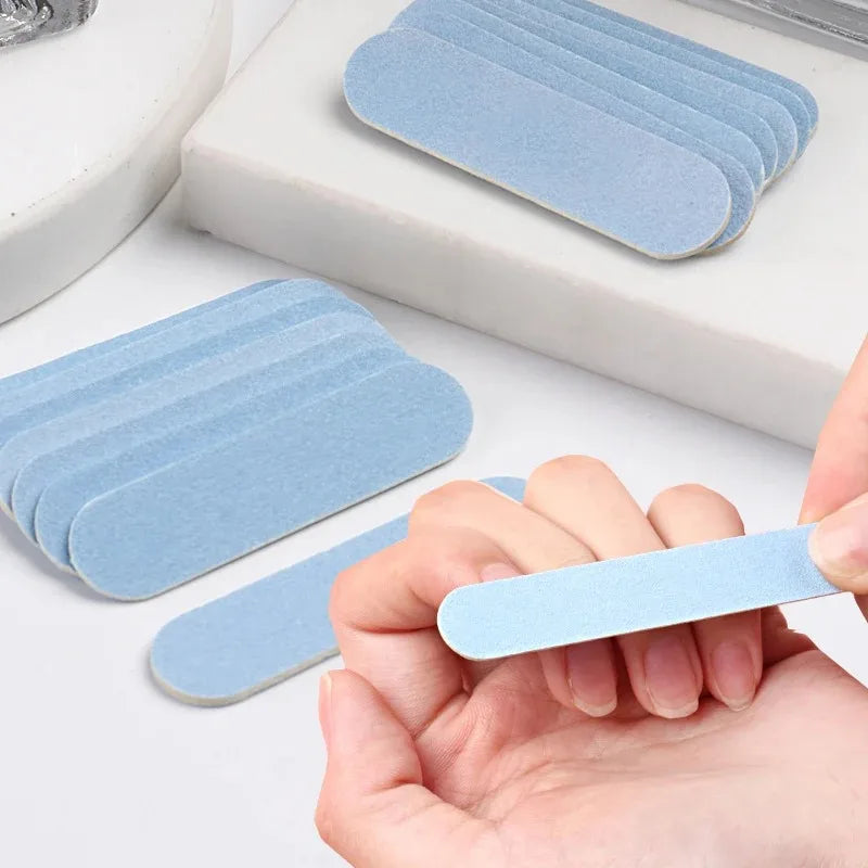 50/100pcs Double Side Nail Files Mini Wood Sanding Buffer Block Set For Gel Wood Sanding Buffer Block Set For G…Polish Manicure