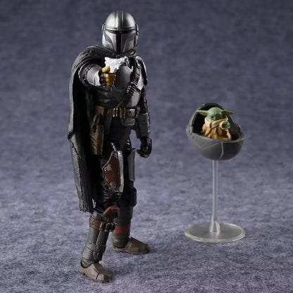 Legends Series X-Men Deadpool The Manda lorian DIN DJARIN & Yoda Action Figure Joints Moveable PVC Model Toys Collection Doll
