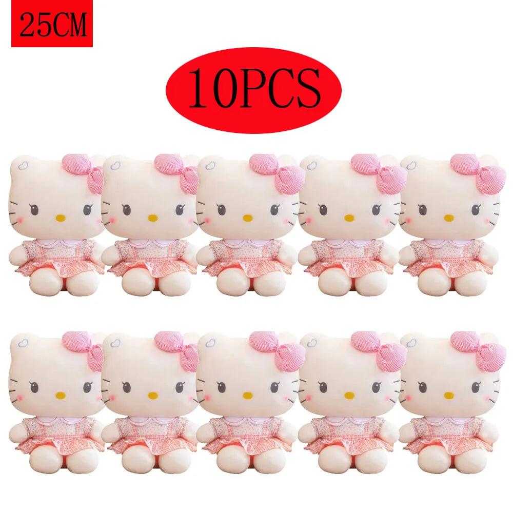 2 style Hello Kitty Anime Hello Kitty Stuffed Toys Plushier Soft Pillow Birthday Gifts For Girls Kawaii Hello Kitty Plush Dolls
