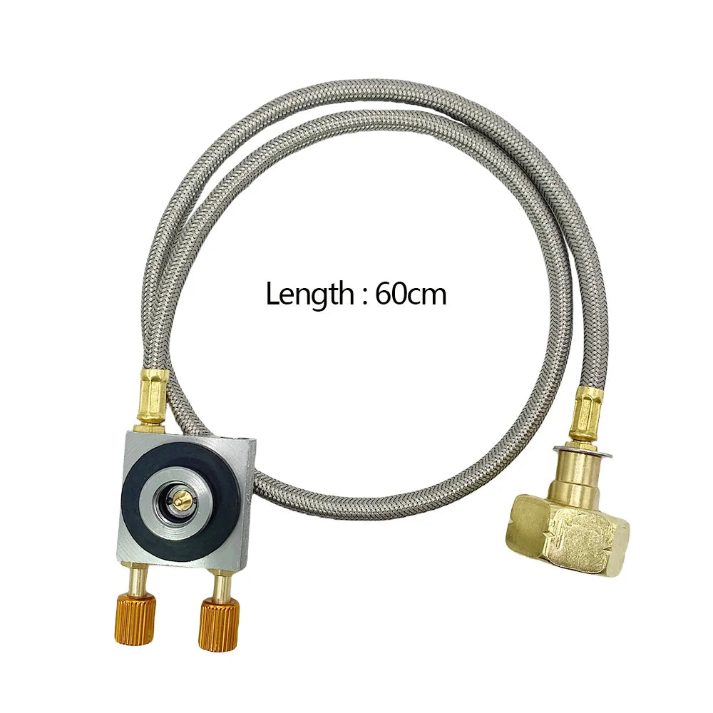 Europe Outdoor Cylinder Filling Adapter Gas Refill Adapter Gas Flat Cylinder Tank Coupler Adaptor With Pressure Relief Valve