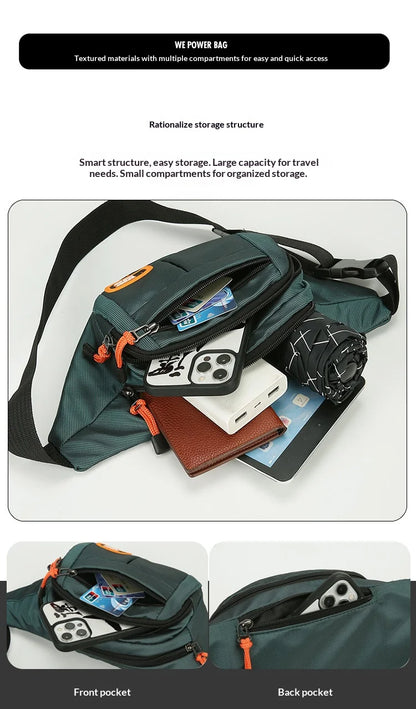 HOMEFISH Mobile Waist Bag For Men And Women Multifunctional Large Capacity Anti Splash Business Wear-resistant Construction Site