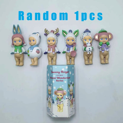Sonny Angel Blind Box Winter Wonderland Series Mini Anime Figures Ornaments Dolls Fans Children Christmas Birthday Gift