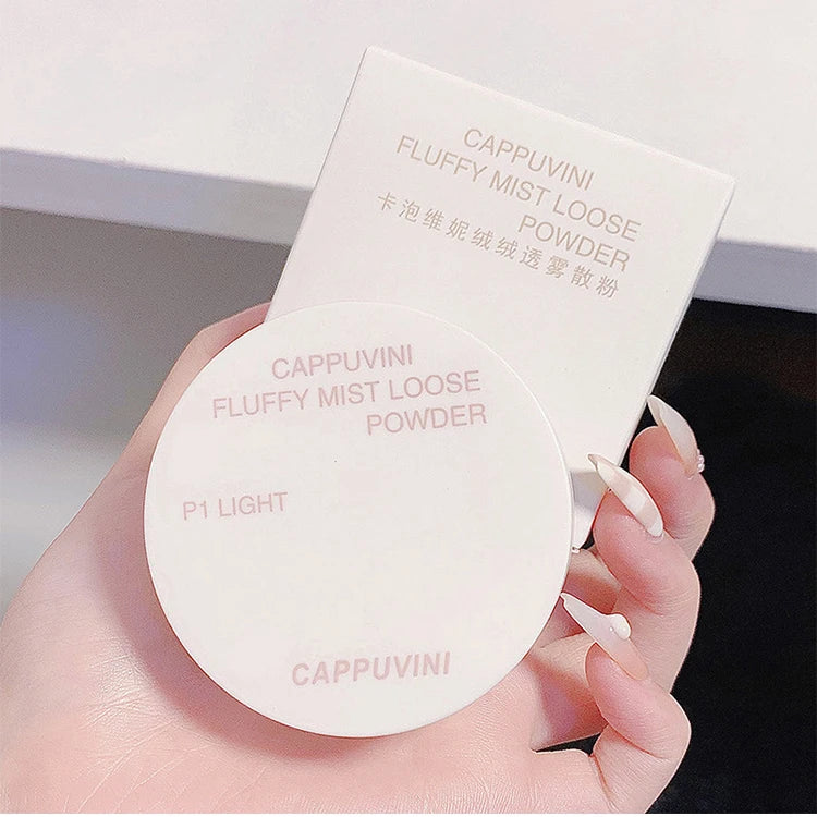 Cappuvini Velvet Mist Set Makeup Powder Fine and Non sticking Powder Mist Face Matte Holding Makeup Clear Honey Powder