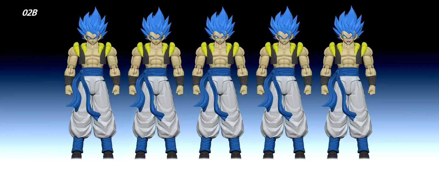 In Stock New Tonsenarttoys Kamione 02A 02B Dragon Ball Z Gojita SHF Super Saiyan SSJ Gogeta Dragon Anime Action Figures Toys